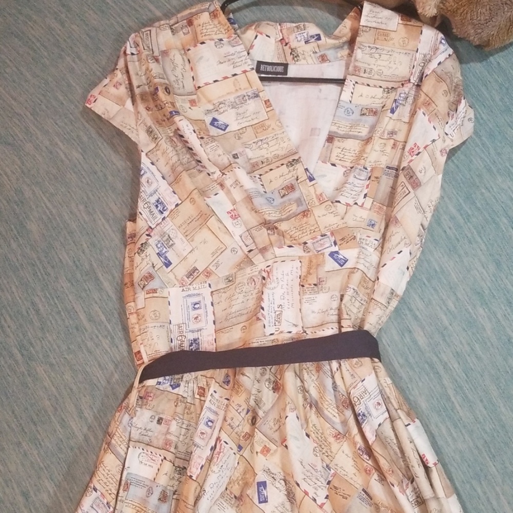 Modcloth The sooner the letter A-line dress